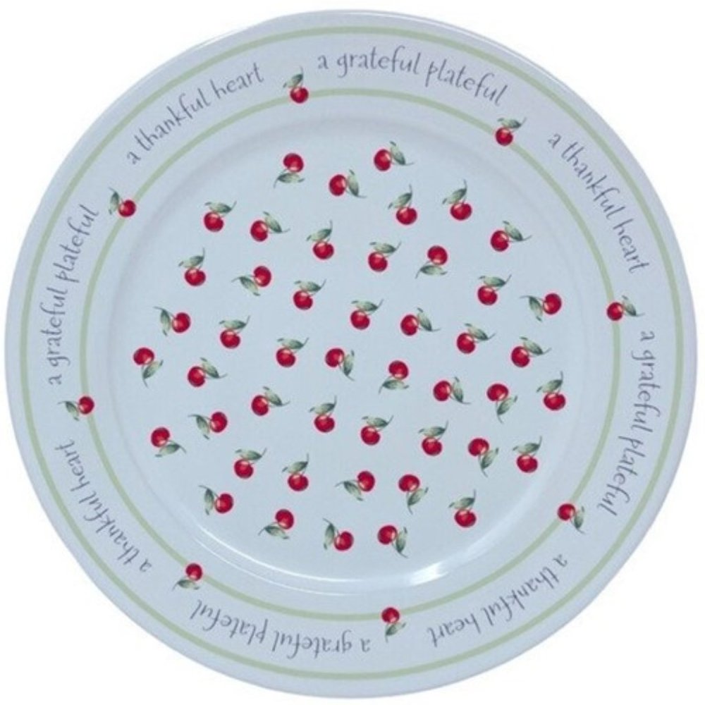 Hallmark "a thankful heart, a grateful plateful" 12" Gift Giving Dinner Plate